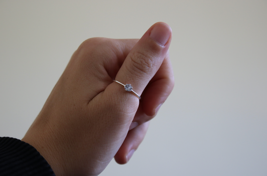 Delicate statement ring