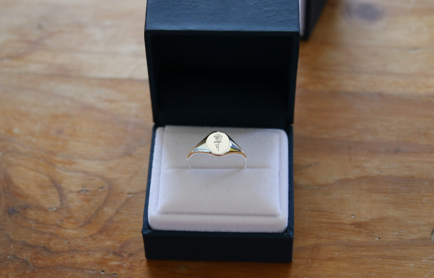 Rose signet ring